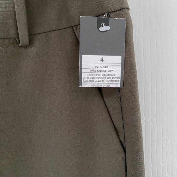 🛍 2 for $25! 🛍 Massimo - Khaki Green Stretch Pant - Picture 4 of 10